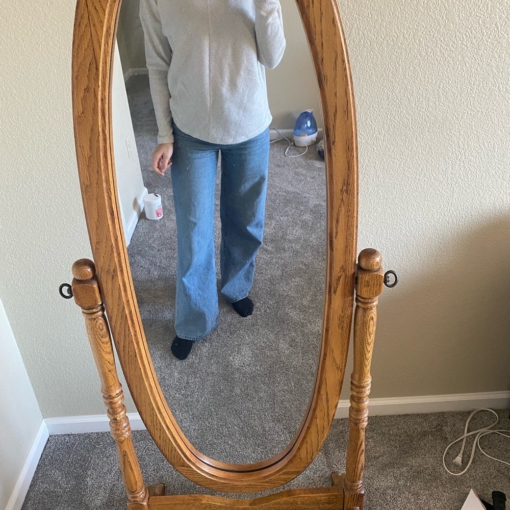 Cozy Gray Sweater and Blue Jeans